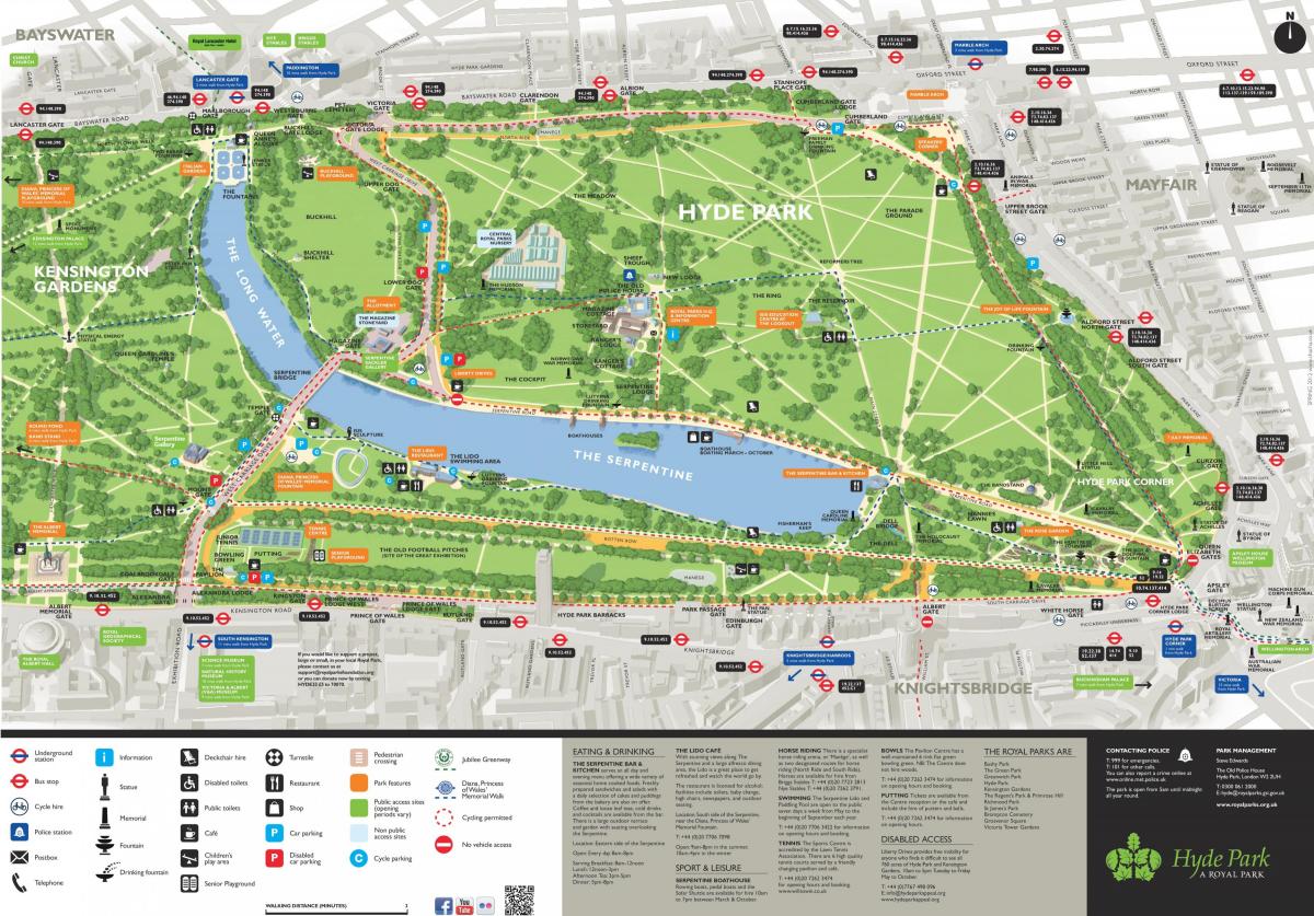 mapa hyde parku w Sydney