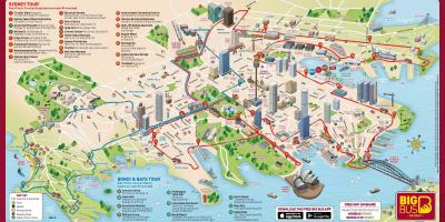 Mapa atrakcji Sydney
