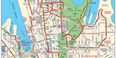 Mapa Sydney CBD