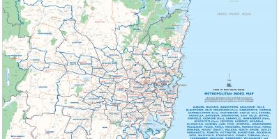 Mapa aglomeracji Sydney