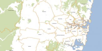 Mapa rad Sydney